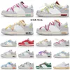2023 Skate Dunks Low Casual Shoes Lot Die 01-50 Dunled University Blue Futura Yellow Offs White Men Women Trainer Sneakers 36-48 mit Box