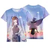 Women's Polos 2022 Summer Japanese Anime 3D T- Shirt Children Boy Pretend Graphic Kids Top Girl O-Neck Short-Sleeved T Shirts