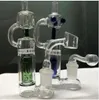 Vidro Bubbler Percolator Water Bongs Hookahs Recycler Dab Bong Smoke Glass Pipe Com 14mm Banger