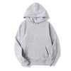 Local Warehouse Heat transfer Sublimation White Grey Hoodies Long Sleeve Hooded Sweater Polyester Mixed Sizes Z11