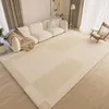 Carpets Nordic Cream Color Thickened Carpet Living Room Decoration Home Large Area Rugs For Bedroom Sofa Bedside Simple Floor Mat