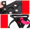 Articles de beauté sexy ceinture pénis sangle sur harnais gode culotte vibrateur pour femmes lesbiennes Bondage adultes adultes marchandises