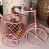 Hooks Creative Home Decoration Candy Rack Svamp Lagring Smyckesbeh￥llare j￤rn Tricycle Frame Box Sugar