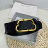 Men Women Luxury Designer Belts Fashion Letter B Gold Buckle Designers Belt Man Woman Waistband Leather Cowhide Width 3.0cm 4.0cm