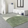 Tapijten Groen Noordse tapijt Toegang Deur Mat Moderne eenvoudige Decoratie Woonkamer Sofa Grote gebied Tapijten vloermatten Slaapkamer Decor Bedside