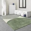 Tappeti Tappeto verde nordico Tappetino per porta d'ingresso Decorazione semplice e moderna Soggiorno Divano Tappeti di grandi dimensioni Tappetini Decorazioni per la camera da letto Comodino