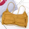 Gym vêtements beauté dos Yoga soutien-gorge femmes rembourré sport amovible entraînement sans fil Fitness élastique mince épaule Strap2555