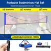 20ft badminton volleybal tennis net set plastic draagbaar team nylon stand frame pool voor binnenshuis home gym sport court bEAC2841