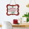 Cross Border Christmas Decoration Wooden Holding Tag Holida Home Wall Hanging Piece Rrd145