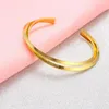 Bangle Bracciali con polsini incrociati aperti rotondi alla moda per donna Eleganti gioielli dorati Bracciale Noeud Pulseiras