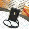 M63913 M67873 Pochette Pochette Canvas القابض العمودي نساء من الجلد الحقيقي المصمم المربع مربع محفظة ميني كروسودي المساء shou1926