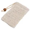 Naturligt Ramie Foaming Net Hangable Cotton and Linen Soap Saving Påsar som används för exfolierande duschmassage Foaming TT1227