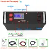 LIFEPO4 48V 120AH Batterij Pack 6000 Cyclus 6.14KWH RS485 CAN PC MONITOR 16S BMS 51.2V 100AH ​​200AH PV OFF/ON GIRD RICHTER BATTERING