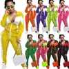 Designer Womens Tracksuits Casual Fashion Color Matching Cardigan Two Piece Pants Set Sports Outfits Jogging Suit