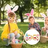 Festa di Pasqua Cornice per occhiali Pulcino Uovo Coniglietto Buona Pasqua Puntelli per foto Cabina in vetro Decorazioni per eventi primaverili per bambini e adulti