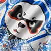 Sweats à capuche pour hommes Panda Gao Street surdimensionné à capuche taille ample Style chinois opéra de pékin visage imprimé manteau