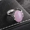 Wedding Rings Luxury Red Corundum For Women Gift Silver Color Ring Synthetic Rubis Open