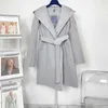 Heißer Verkauf 2023 neue Mode Damen Wollmischungen Damen Oberbekleidung Parkas Modejacke psychische Elemente Mantel weibliche lässige Damenbekleidung