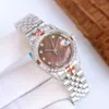 Popular women's machinery watch fashion 31mm stainless steel gold watch plate waterproof personality girl snake Diamond moissanite designer watches