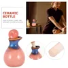 Storage Bottles Decorative Ceramic Essential Oil Pot Beauty Spa Liquid Bottle Jar