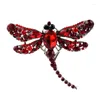 Brooches Blue Crystal Vintage Dragonfly For Women Large Insect Pins Dress Coat Accessories Jewelry Gift