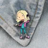 Broches dz1267 cartoon gember anime figuren creativiteit hard email pin badge backpack kraag revers sieraden vrienden verjaardagscadeaus