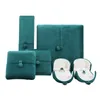 Double Open Jewelry Box Small Portable Travel Jewelry Organizer Vintage Velvet Ring Bracelet Necklace Earrings Packaging Boxes