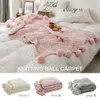 Blankets 130x160cm Winter Knitted Blanket Thick Large Yarn Roving Warm Throw Sofa Bed Sleeping Carpet