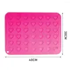 Bakningsverktyg 1st Cake Making Silicone Macaron Mold Cookie Mat Sheet Kitchen Oven Macaroon Heart L4x6