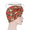 Ethnic Clothing Women African Pattern Knitted Flower Muslim Turban Bonnet Twist Knot Hat Ladies Chemo Cancer Cap Bandanas Head Scarf