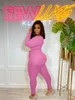 2024 Designerbed Jumpsuits Kobiety jesienne zimowe ubrania seksowne głębokie v jednoczęściowe body Bodysis Paski Paski Rompers Spodnie Elastic Bodycon Hurtowe 8785