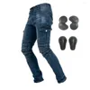 Motorradbekleidung Upgrade Reithose Moto Pantalon Jeans Motocross Rennhose Off Road Armor Protective mit Knie-Hüftpolster