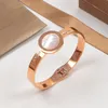 Liebe Charm Armreif Luxus Tennis Armband Frauen Edelstahl Roségold Paar Diamant Modeschmuck in der Hand Valentinstag Geschenk Hochzeit Großhandel