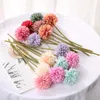 Stock Bunch DIY Artificial Flower Bouquet Silk Dandelion Ball Fake Flowers Wreaths Home Wedding Decoration Valentines Day Gifts