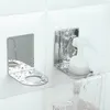 Hooks Wall Mount Soap Shower Gel Dispenser Bottle Holder Hook Hanging Stainless Steel Rack Bathroom Organizer Bracket