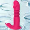 Skönhetsartiklar kraftfulla vaginal infällbara bärbara vibratorer för kvinnor fjärrkontroll g-spot dildo smart uppvärmd klitstimulerande sexig leksak