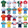 Tshirts ao ar livre Summer Nacional de ciclismo Jersey Roupas de bicicleta Rápida de bicicleta seca usa roupas masculinas maillot roupa ropa de ciclismo 221228