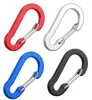 محمولة مصغرة مصغرة من الفولاذ المقاوم للصدأ carabiner دائمة خطاف تسلق المقطع خطاف سلك التخييم الربيع carabiners عينة الرابط