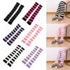 Women Socks Stripe Color Girls Over The Knee Lolita Stockings Matching Pile Latin Ballet Knitted