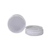 White Plastic PP Emulsion Cream Jars Refillable Bottle Silver Line Empty Cosmetic Packaging Containers Round Eye Cream Pots 200G 250G 300G 500G