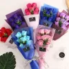 7 small bouquets of rose flower simulation soap flower For Wedding Valentines Day Mothers Day Teachers Day Gifts Decorative Flowers