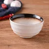 Dinnerware Sets Japanese 4.25-inch Rice Bowl Ceramic Anti-scalding High-legged Home Soup Noodle Breakfast Porridge Porcelain