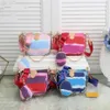 Różowe torebki torebki kobiety mini 3pcs torba crossbody vintag torby na ramię skórzane pasy multi kolorowe portfel272s