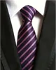 Bow Ties Fashion 19 Styles Mens randiga 8 cm slips svart röd blå nack slips för formellt socialt evenemang och kostym bröllopsfest