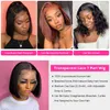 Hot Lace Wigs Straight Front Brazilian Short Bob Human Hair for Black Women 4x4 Closure 13x4 al 221216