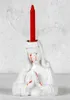 Castiçais Strange Home Deocr Candlestick Creative Weeping Mary Holder Resin Decoration Ornaments Crafts