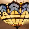 Pendant Lamps Mediterranean Tiffany Ceiling Lamp Stained Glass Kitchen Living Room Bedroom Lights277g