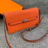 7A Worki projektanta mody prawdziwe skórzane torebki dla kobiet dla kobiet Lithi Cowhide Pure Color łańcucha karta gniazda