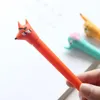 4pcs Cute Family Gel Pen Set Long Nose Cartoon Animal 0.5mm Ballpoint Black Color Ink Pens Kids Gift School Supplies A6582