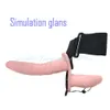 Articles de beauté Double pénis Dildo a mis fin à la ceinture de harnais ultra élastique STRAPON STRAPE SUR BIG vibratrice adulte Toys sexy pour lesbienne